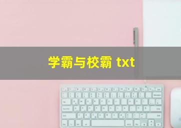 学霸与校霸 txt